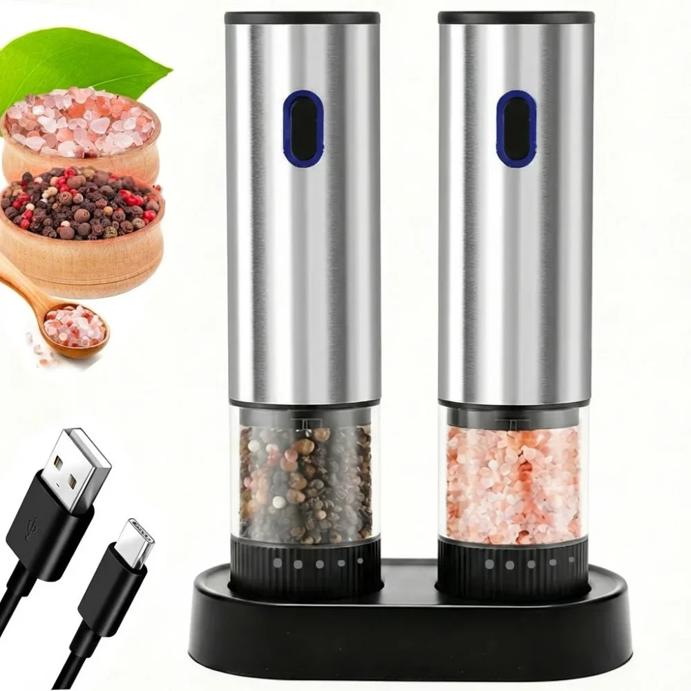 Moulin a Sel et Poivre Electrique Rechargeable
